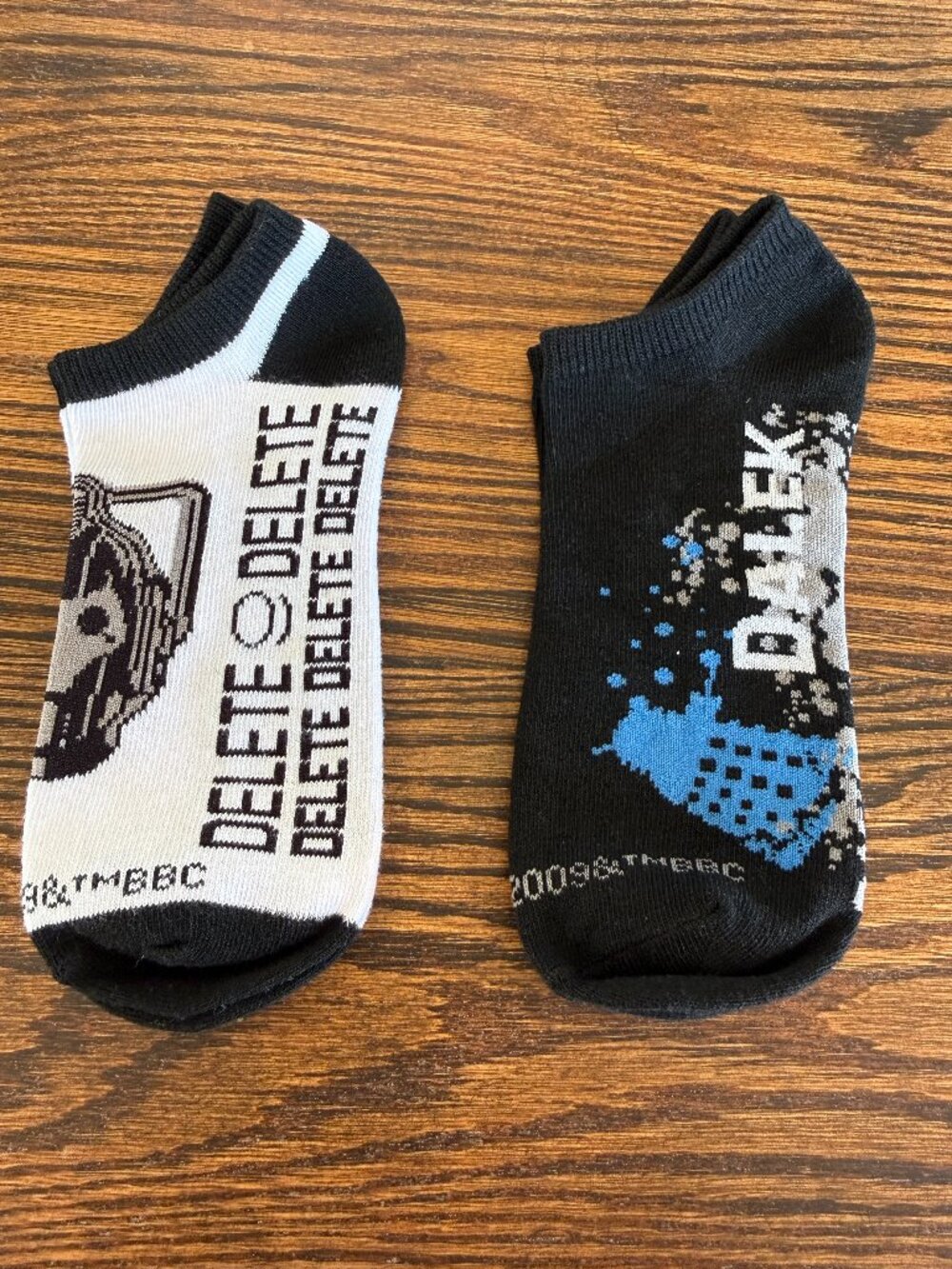 Doctor Who Dalek Socks Two Pair